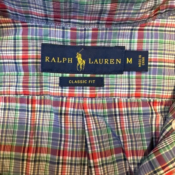 Ralph Lauren Multicolor Plaid Button Down Shirt - Picture 2 of 3